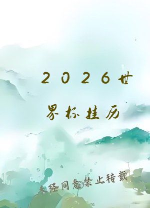 2026世界杯挂历